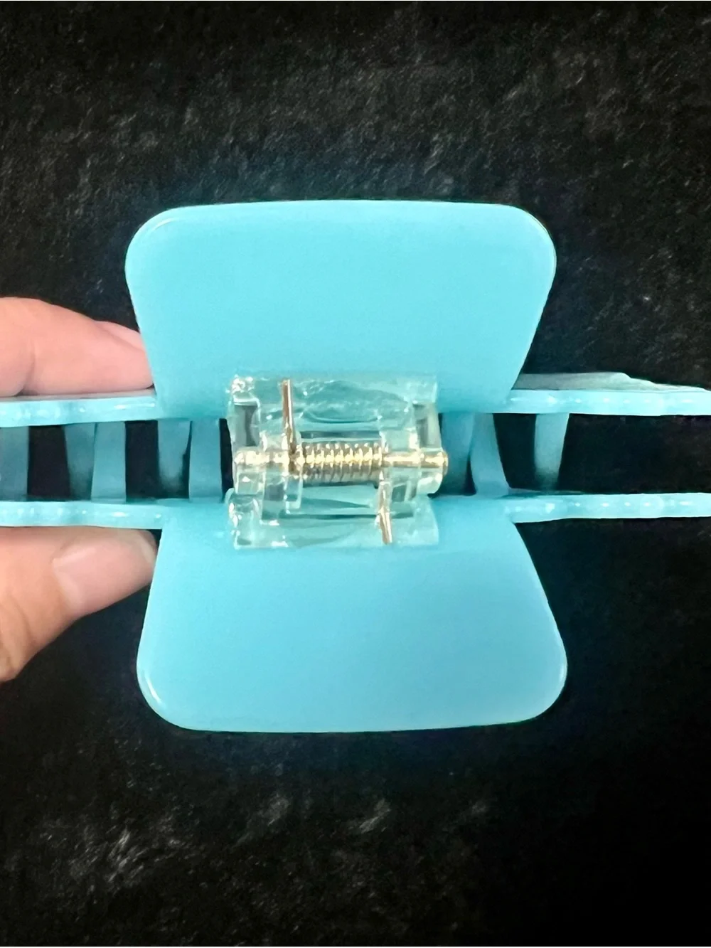 Blue Hawaiian Quilt Hair Claw Clip, Brand New